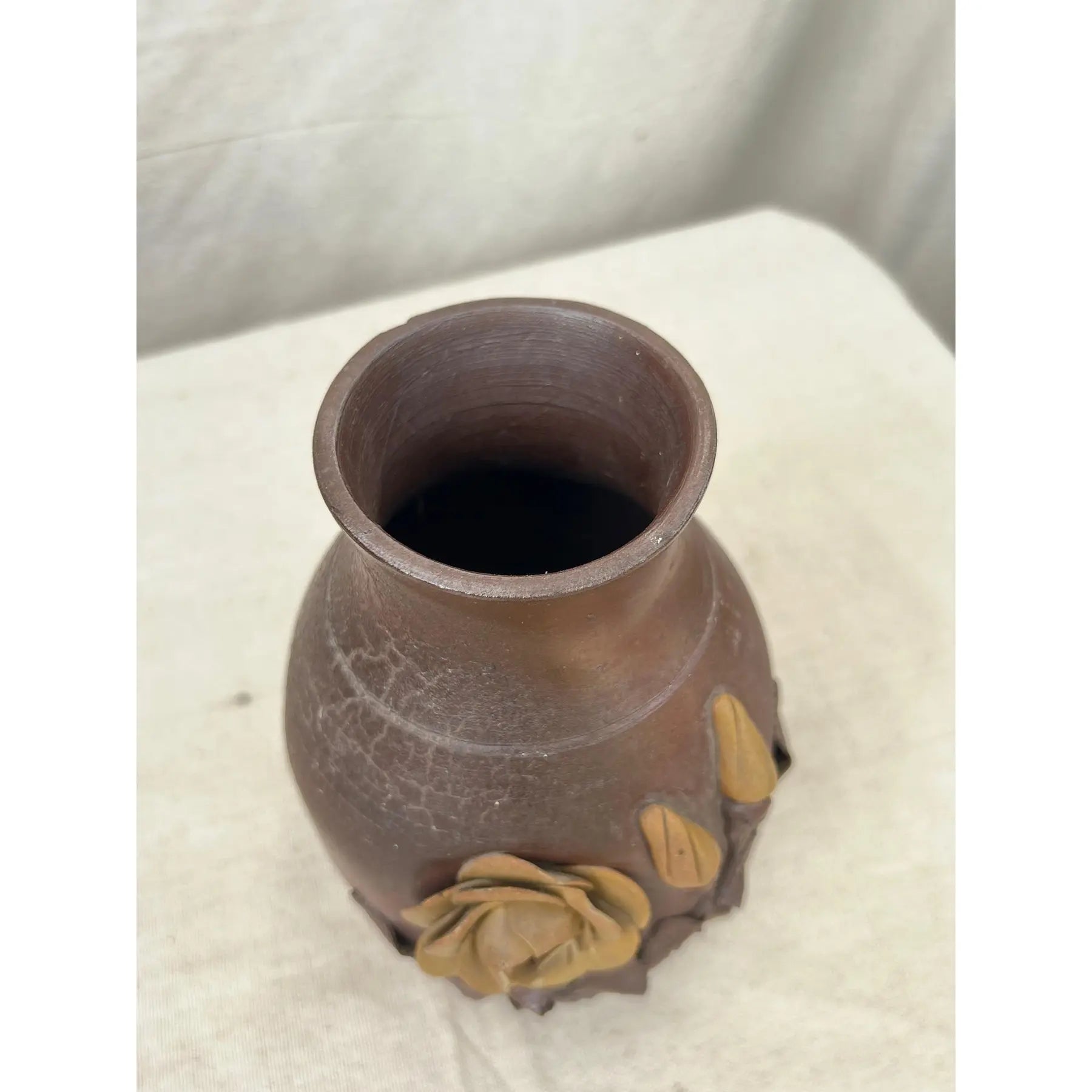 1944 French Normandy handcrafted pottery vase with delicate ceramic detailing, antique home décor accent embodying heritage and artistry — Hommes and Gardens, Vases + Vessels Collection, Landscape Architect, Interior Designer, Outdoor Living, Art, Furniture, Objects, Best Gifts, Nature, Backyard, Yard, Outdoor Decorations, Home Decor, Home Design, Luxury Design.