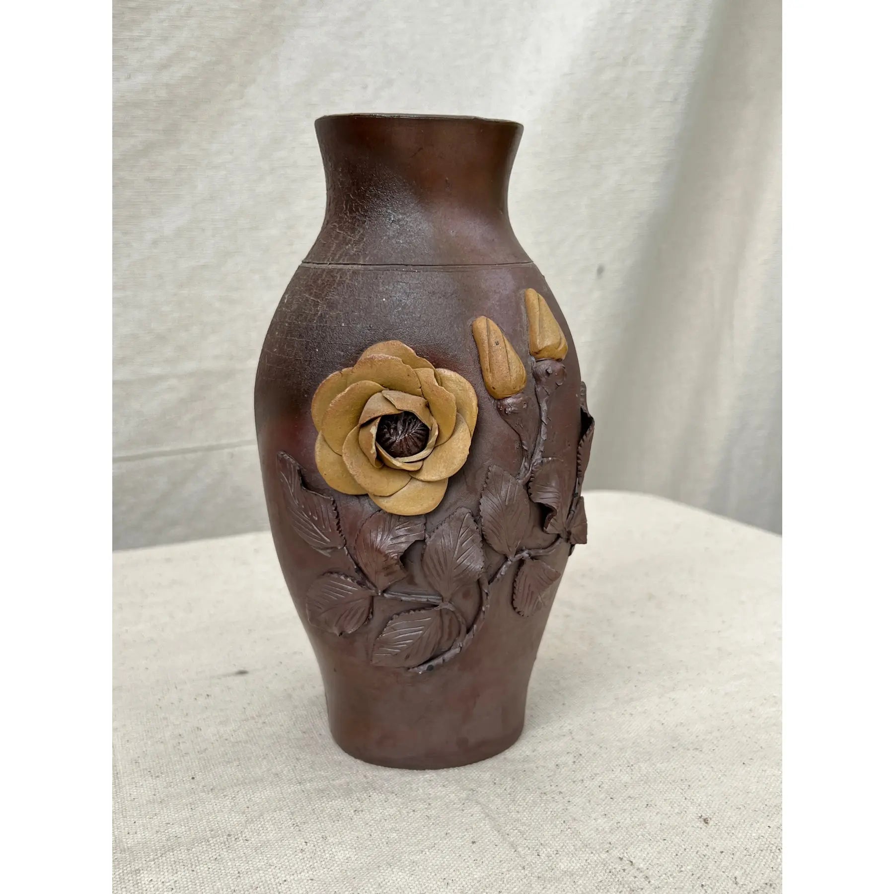 1944 Normandy France handmade pottery vase, crafted with rustic charm and artistic finesse, an antique French collectible symbolising craftsmanship and history — Hommes and Gardens, Vases + Vessels Collection, Landscape Architect, Interior Designer, Outdoor Living, Art, Furniture, Objects, Best Gifts, Nature, Backyard, Yard, Outdoor Decorations, Home Decor, Home Design, Luxury Design.