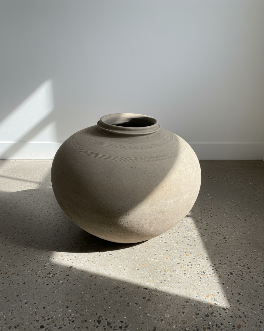 Antique French decorative terracotta pot with raw unglazed surface, subtle rim carvings, and aged patina, a rustic vessel perfect for farmhouse or vintage-inspired interiors — Hommes and Gardens, Pots + Vessels Collection, Home Decor, Landscape Architect, Interior Designer, Outdoor Living, Outdoor Decorations, Home Design, Luxury Design, Art, Furniture, Objects, Best Gifts, Nature, Backyard, Yard.