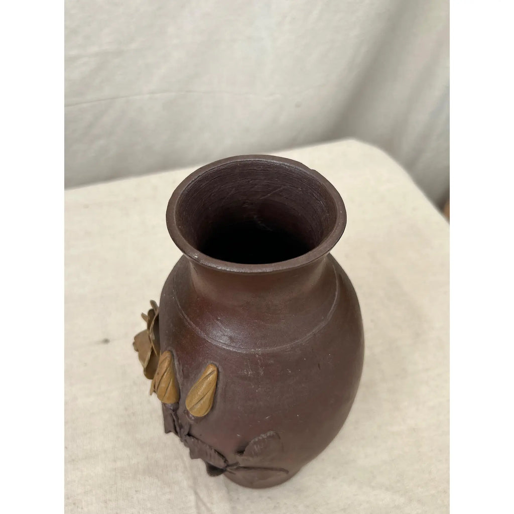 Antique French pottery vase from Normandy, handmade in 1944, featuring elegant ceramic texture and timeless European craftsmanship — Hommes and Gardens, Vases + Vessels Collection, Landscape Architect, Interior Designer, Outdoor Living, Art, Furniture, Objects, Best Gifts, Nature, Backyard, Yard, Outdoor Decorations, Home Decor, Home Design, Luxury Design.