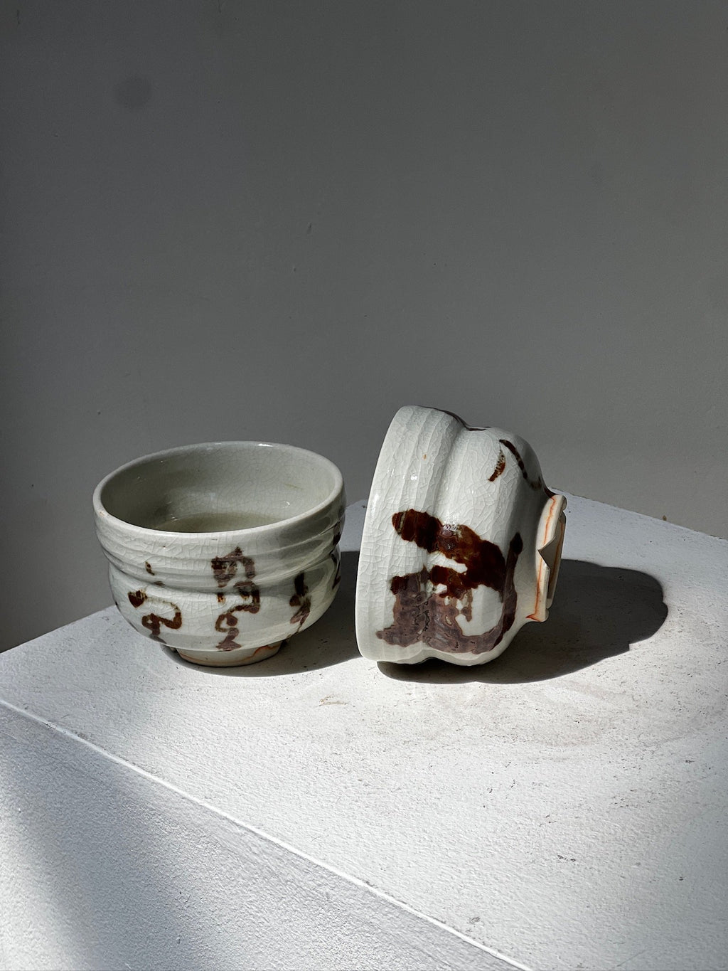 hand painted matcha tea bowl traditional japanese pottery
