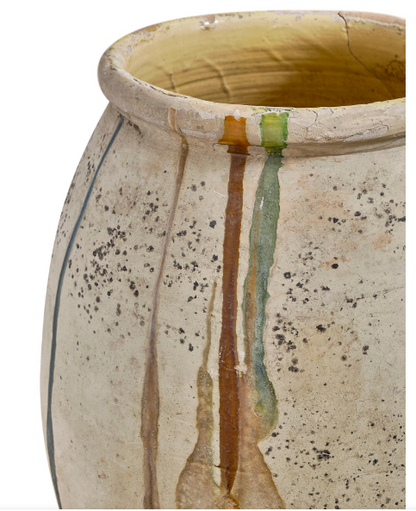 Antique French Biot planter crafted from terracotta with classic glaze, perfect for elegant gardens or patios — Hommes and Gardens, Pots + Planters Collection, home decor, garden decor, outdoor decorations, home design, luxury design, Landscape Architect, Interior Designer, Outdoor Living, Art, Furniture, Objects, Best Gifts, Nature, Backyard, Yard.