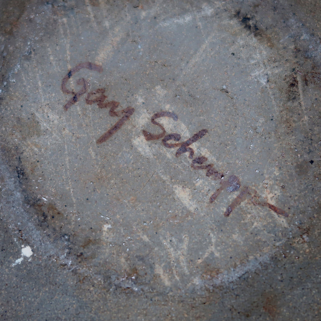 Handcrafted Asian style ceramic pot by Gay Schempp, signed and decorated with gray Asian characters on maroon glaze — Hommes and Gardens, home decor, outdoor decorations, home design, luxury design, Landscape Architect, Interior Designer, Outdoor Living, Art, Furniture, Objects, Best Gifts, Nature, Backyard, Yard.