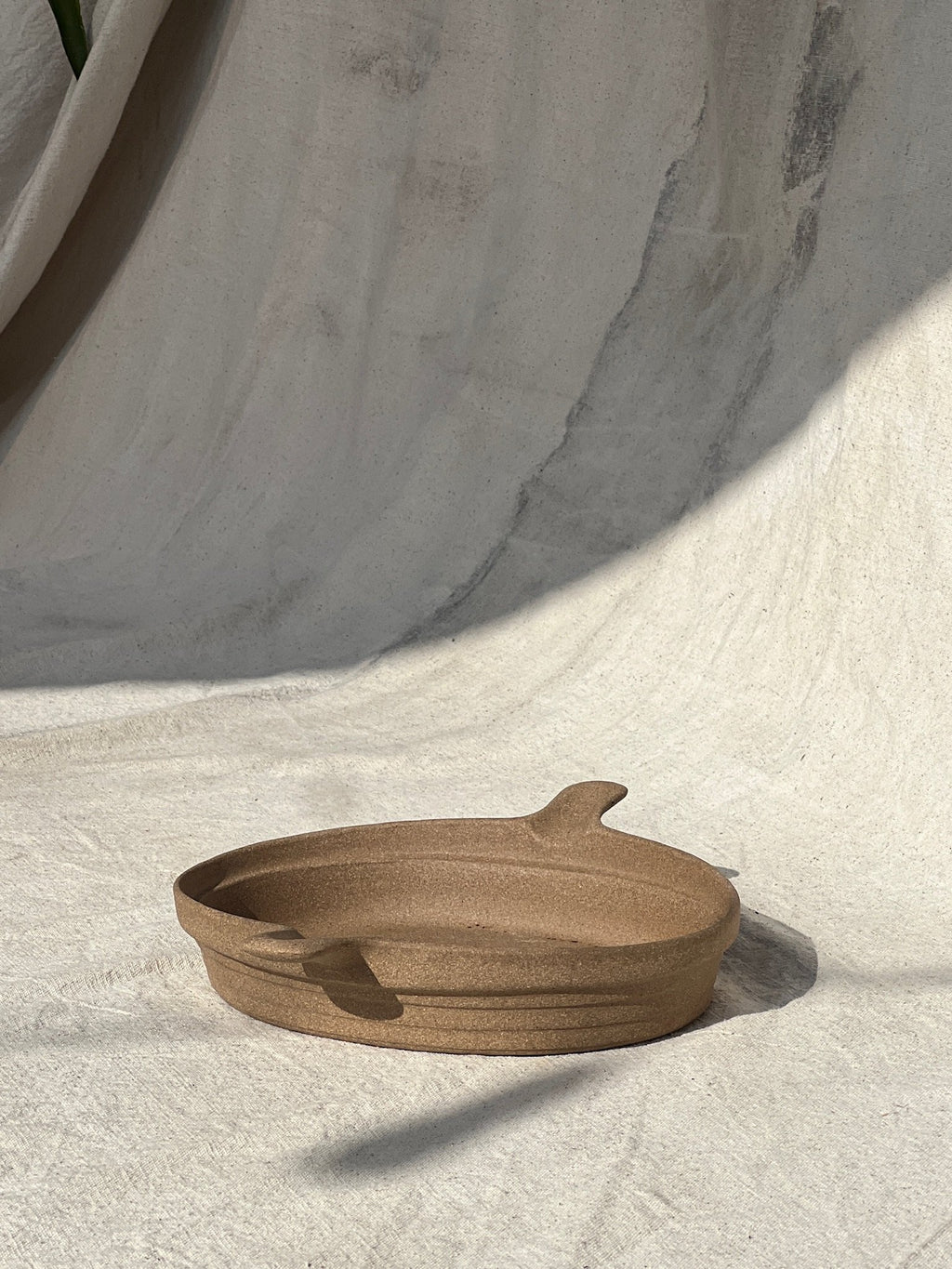 brown stoneware dish vintage kitchen decor accent piece