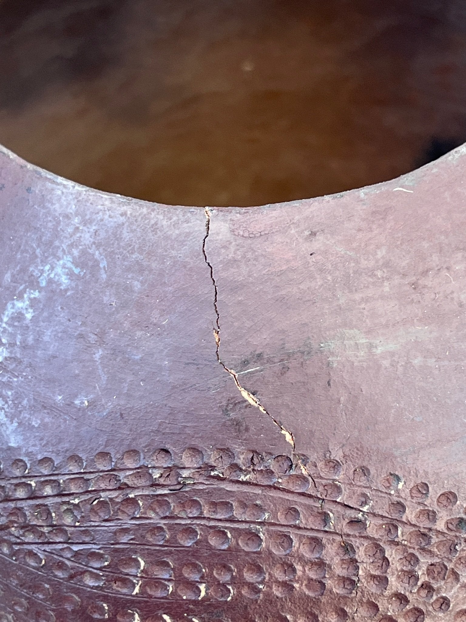 Handmade Zulu terracotta beer pot featuring rich brown surface and traditional form, antique African collectible — Hommes and Gardens, home decor, outdoor decorations, home design, luxury design, Landscape Architect, Interior Designer, Outdoor Living, Art, Furniture, Objects, Best Gifts, Nature, Backyard, Yard.