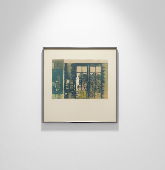 “I Visited Eden at Sunset” signed 1974 lithograph by Freda Guttman Bain, limited edition print 13/50 exploring themes of memory and human experience, framed contemporary art — Hommes and Gardens, Wallscape Collection, Home Decor, Landscape Architect, Interior Designer, Outdoor Living, Outdoor Decorations, Home Design, Luxury Design, Art, Furniture, Objects, Best Gifts, Nature, Backyard, Yard.