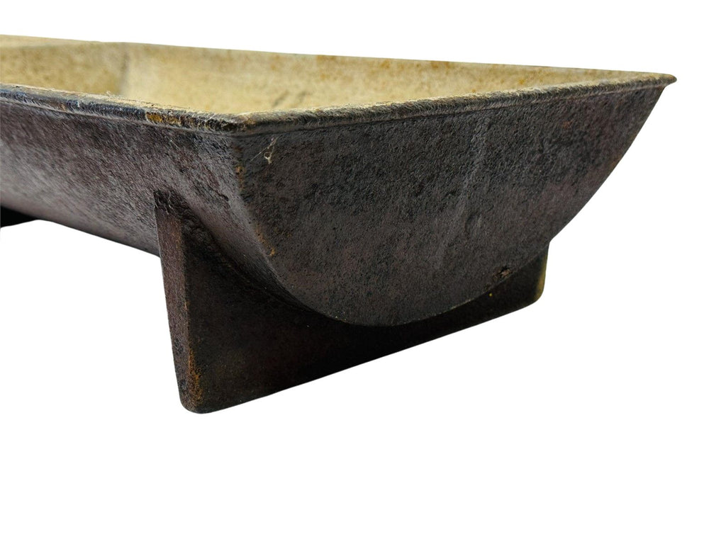 Industrial cast iron firebrick troughs from antique origins, rectangular elevated planters with rustic patina, vintage farmhouse style — Hommes and Gardens, POTS + PLANTERS Collection, Landscape Architect, Interior Designer, Outdoor Living, Art, Furniture, Objects, Best Gifts, Nature, Backyard, Yard, Outdoor Decorations, Home Decor, Home Design, Luxury Design.