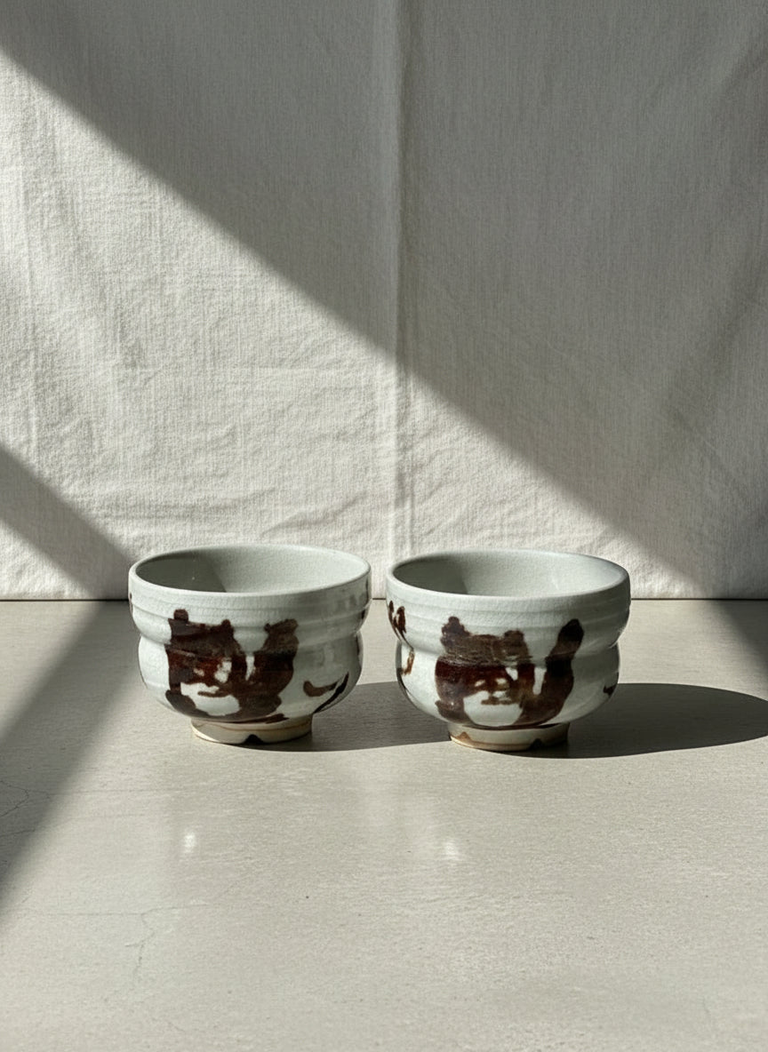 vintage japanese chawan bowl porcelain tea cup set
