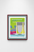 Signed and numbered lithograph Palm Springs Modernism by artist Michael Murphy, celebrating mid-century architectural design and California desert modernism — Hommes and Gardens, Home Decor Collection, Outdoor Decorations, Landscape Architect, Interior Designer, Outdoor Living, Home Design, Luxury Design, Art, Furniture, Objects, Best Gifts, Nature, Backyard, Yard.