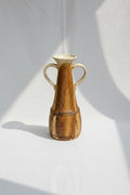 MCM handmade ceramic vase with sculpted handles, signed and dated 1984, a beautifully crafted mid-century inspired pottery piece — Hommes and Gardens, Pots & Vessels Collection, Home Decor, Outdoor Decorations, Landscape Architect, Interior Designer, Outdoor Living, Home Design, Luxury Design, Art, Furniture, Objects, Best Gifts, Nature, Backyard, Yard.
