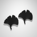 Pair of Hand-Cut Metal Palm Leaves – Decorative Patinated Steel Botanical Sculptures by hommes + gardens estudio.