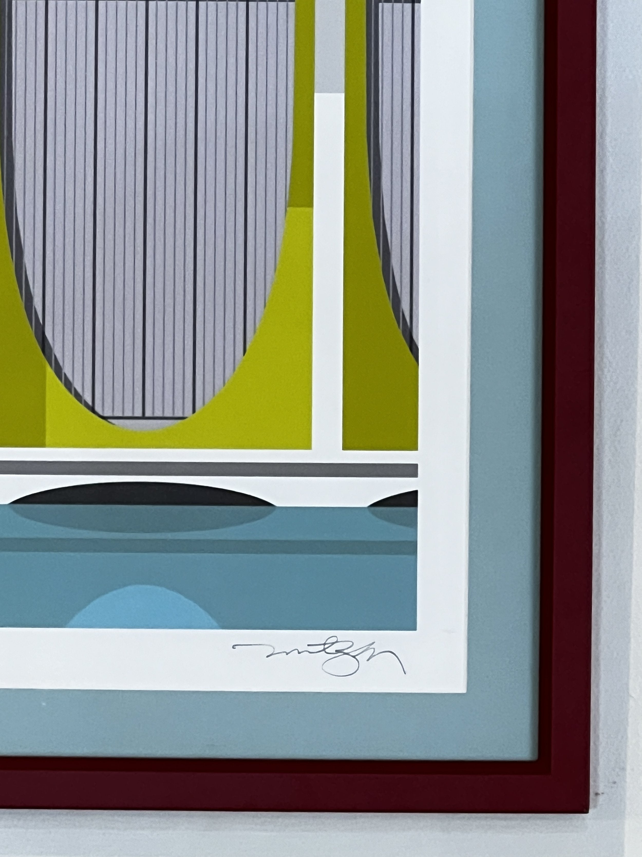 Michael Murphy Palm Springs Modernism lithograph, numbered 45/200, framed and signed limited edition artwork inspired by mid-century design — Hommes and Gardens, Art Collection, Landscape Architect, Interior Designer, Outdoor Living, Outdoor Decorations, Home Decor, Home Design, Luxury Design, Art, Furniture, Objects, Best Gifts, Nature, Backyard, Yard.