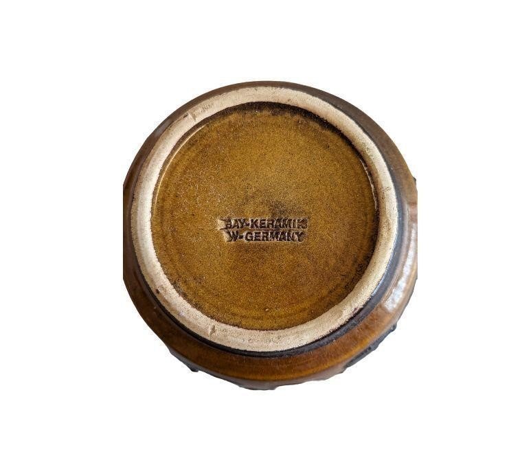 Mid-century Fat Lava Bay Keramik planter from West Germany, bold glazed ceramic pottery with rich texture and retro character — Hommes and Gardens, Pots + Vessels Collection, Landscape Architect, Interior Designer, Outdoor Living, Outdoor Decorations, Home Decor, Home Design, Luxury Design, Art, Furniture, Objects, Best Gifts, Nature, Backyard, Yard.