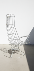 Pair of Mid-Century Modern Homecrest Siesta Swivel Rocker Patio Lounge Chairs in a stylish design, perfect for outdoor relaxation. hommes + gardens estudio.