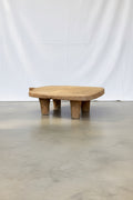 Primitive Footed Wooden Breadboard with rustic chestnut finish and four feet, elegant vintage style. hommes + gardens estudio.