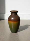 Sparkle Glazed Pottery Vase by Elegant Expressions with green and copper hues, luxurious design, 6 inches tall, hommes + gardens estudio.