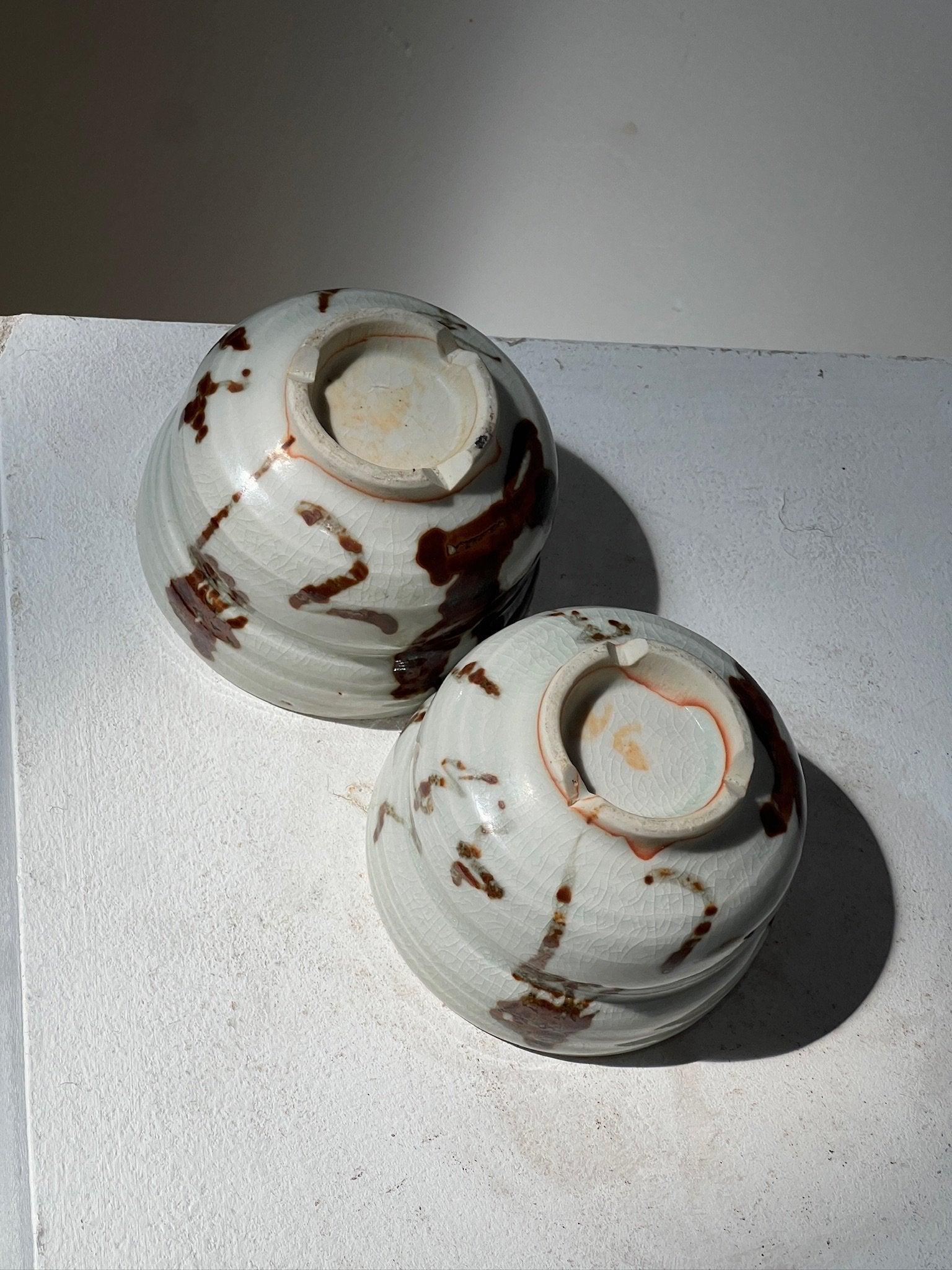 Japanese tea ceremony bowl - Chawan showcasing antique design and intricate details. hommes + gardens estudio.