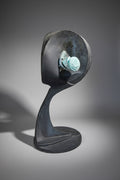 Vintage Large Iron Abstract Sculpture showcasing unique design for garden decor, ideal for conversation pieces. hommes + gardens estudio.