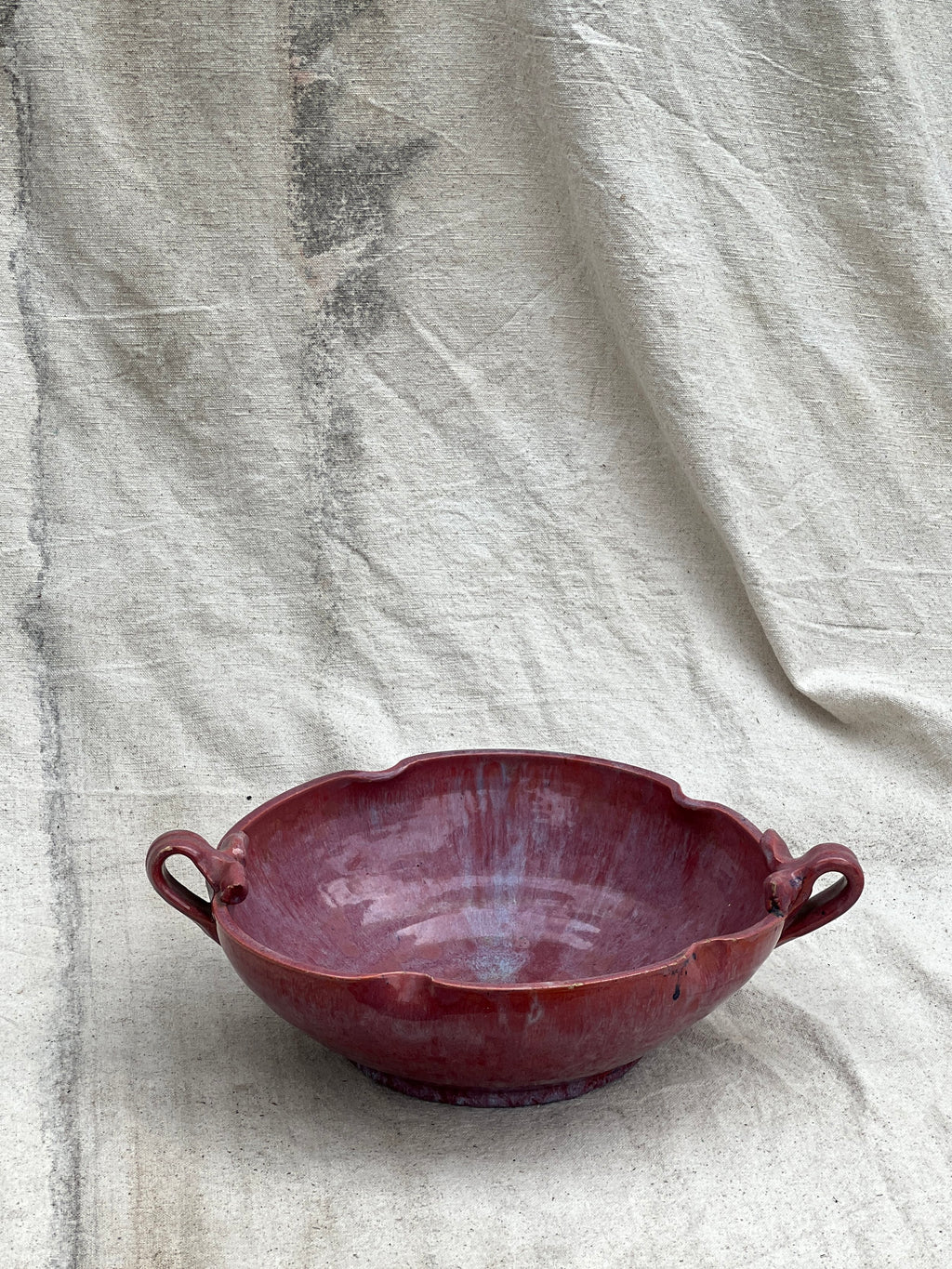 ceramic serving bowl magenta modern interior decor