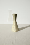 Vintage Mid Century Fairy Wood Vase by Shawnee USA with simulated wood grain texture, adding retro charm to decor. hommes + gardens estudio.