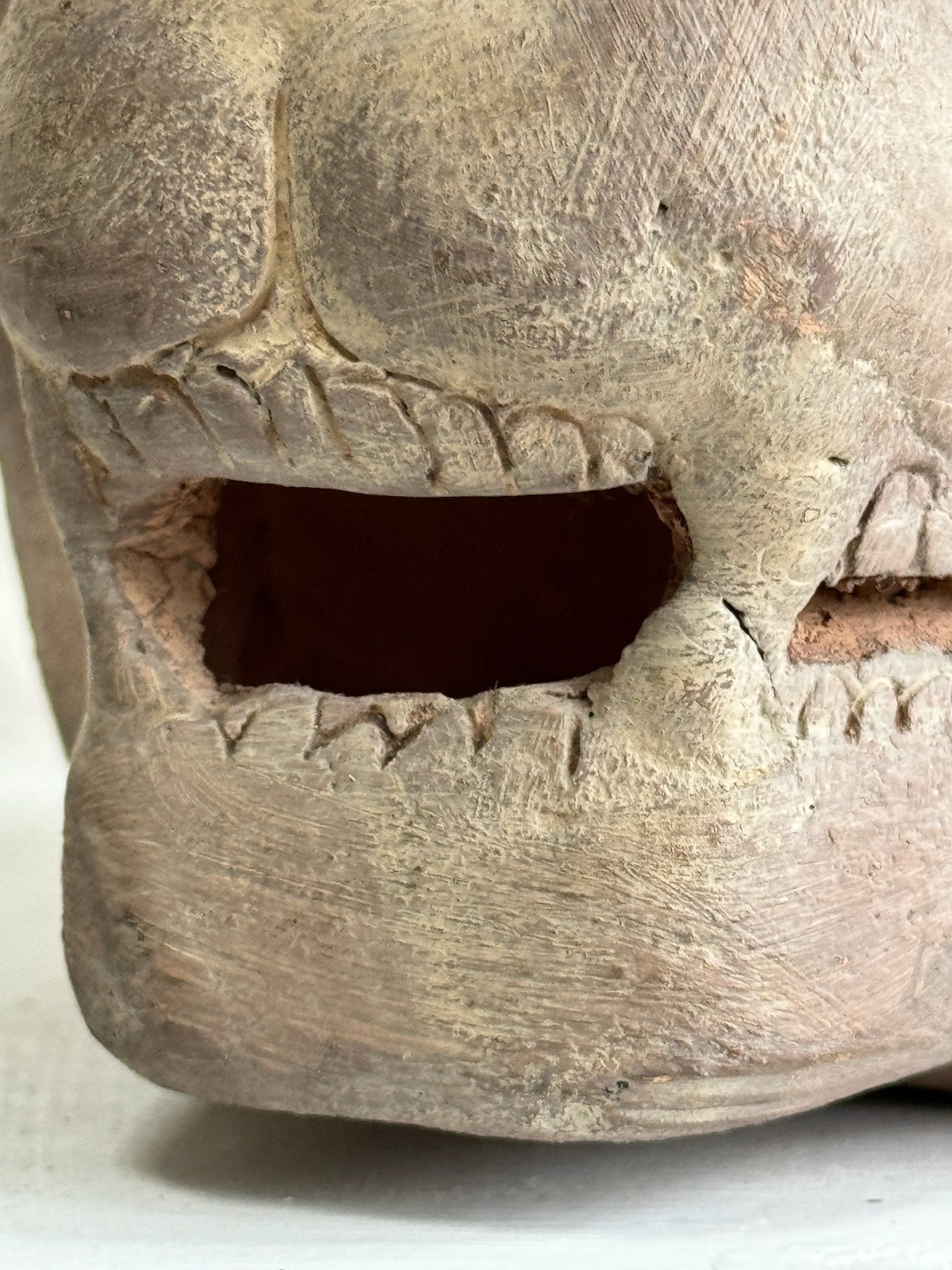 Vintage Jaguar Pot in the Style of Zoomorphic Pot from Tabasco showcasing intricate animal motifs. hommes + gardens estudio.