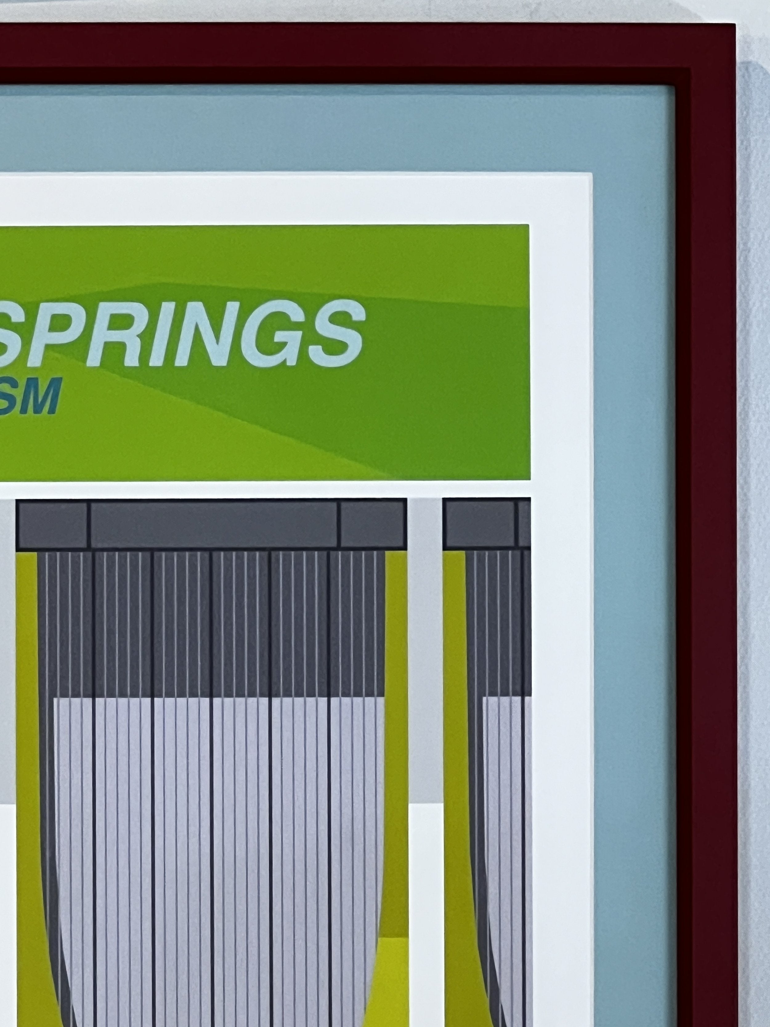 Vintage Palm Springs Modernism lithograph by Michael Murphy, signed and numbered limited edition art piece inspired by desert architecture — Hommes and Gardens, Art Collection, Landscape Architect, Interior Designer, Outdoor Living, Outdoor Decorations, Home Decor, Home Design, Luxury Design, Art, Furniture, Objects, Best Gifts, Nature, Backyard, Yard.