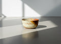 vintage rust ceramic bowl signed studio pottery decor
