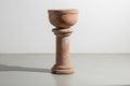 Vintage Sevilla Stone Planter w/ Pedestal showcasing timeless elegance in outdoor décor, hommes + gardens estudio.