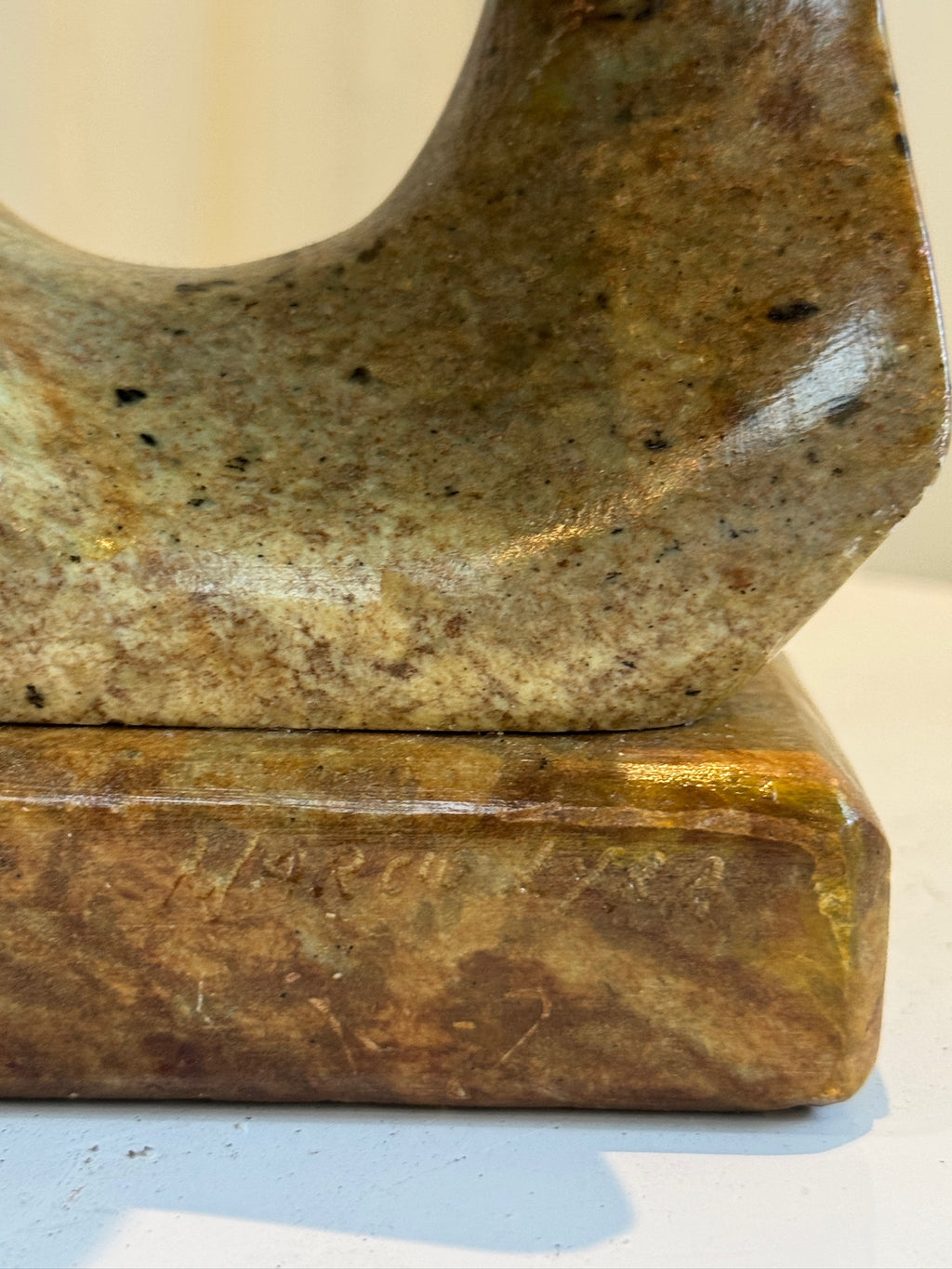 Vintage soapstone figure sculpture signed by Marco Lyra, Mid-Century Modern collectible artwork with natural stone variations — Hommes and Gardens, Objects Collection, Landscape Architect, Interior Designer, Outdoor Living, Art, Furniture, Objects, Best Gifts, Nature, Backyard, Yard, Outdoor Decorations, Home Decor, Home Design, Luxury Design.