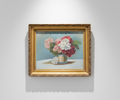 Vintage still life oil painting on board, hand-painted artwork with classic composition and timeless artistic charm — Hommes and Gardens, Wallscape Collection, Landscape Architect, Interior Designer, Outdoor Living, Outdoor Decorations, Home Decor, Home Design, Luxury Design, Art, Furniture, Objects, Best Gifts, Nature, Backyard, Yard.