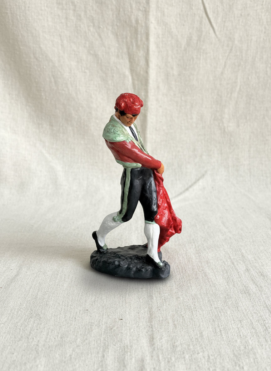 Vintage Tuscany Studio Bullfighter Figurine showcasing intricate artistry and craftsmanship, hommes + gardens estudio.