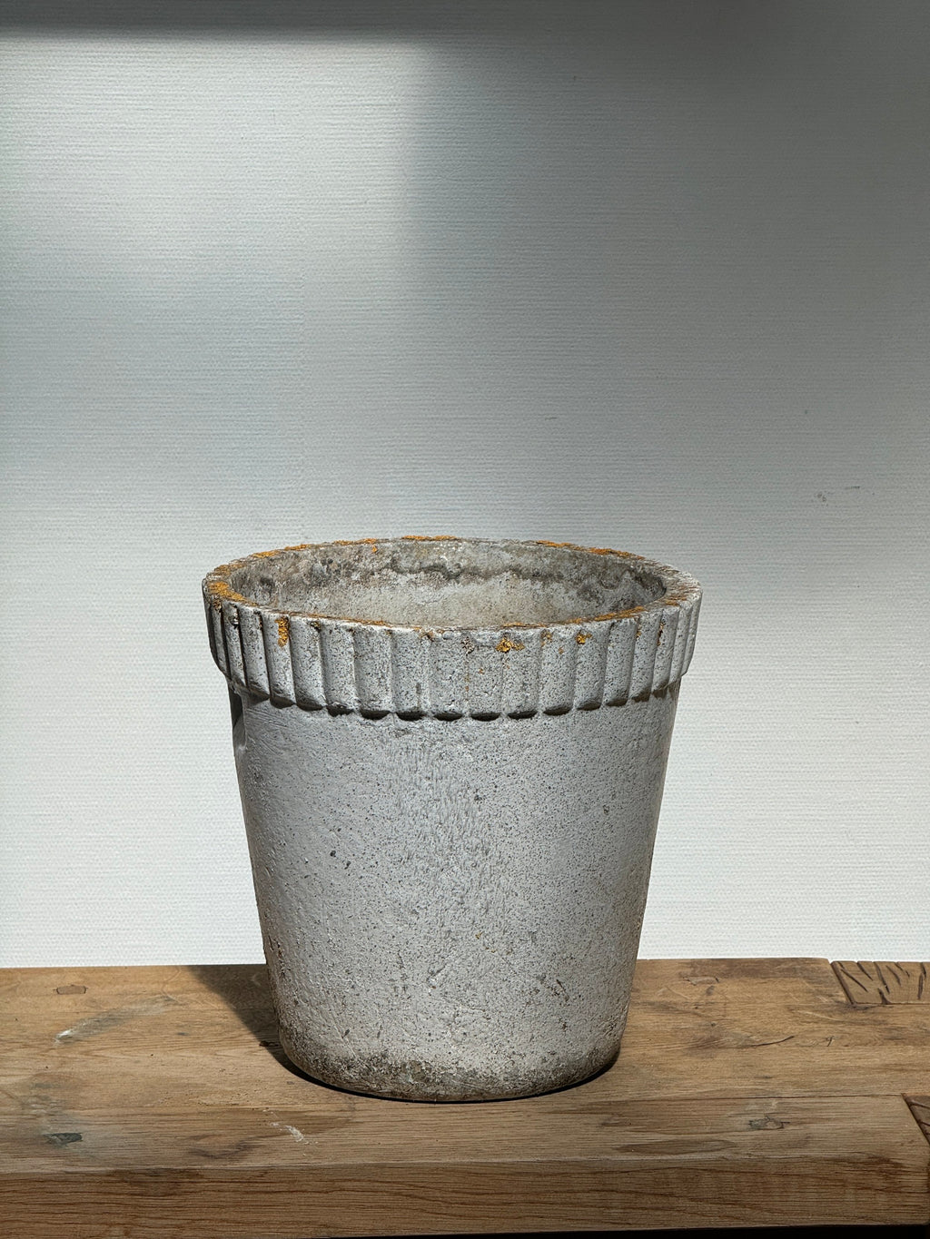 vintage concrete flower pot indoor outdoor planter