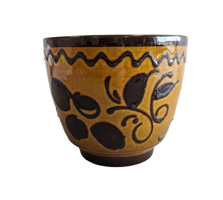 West German mid-century modern Bay Keramik planter featuring signature “fat lava” glaze in bold textured finish, a 1960s collectible pottery piece — Hommes and Gardens, Pots & Vessels Collection, Home Decor, Outdoor Decorations, Landscape Architect, Interior Designer, Outdoor Living, Home Design, Luxury Design, Art, Furniture, Objects, Best Gifts, Nature, Backyard, Yard.