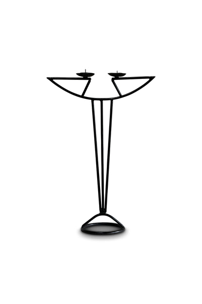 Vintage Art Nouveau Wrought Iron Candle Holder