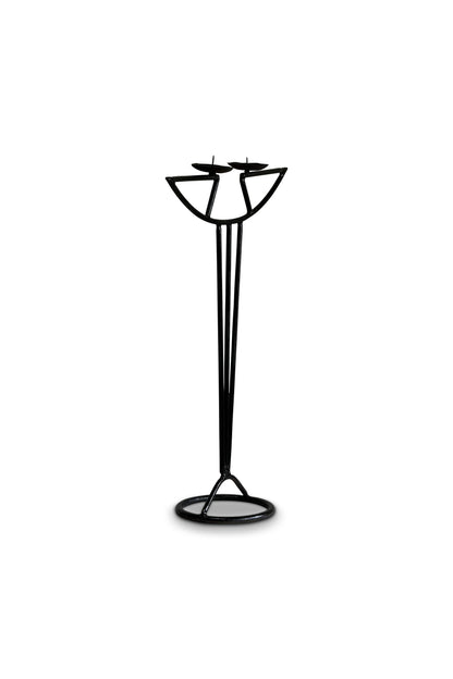 Vintage Art Nouveau Wrought Iron Candle Holder