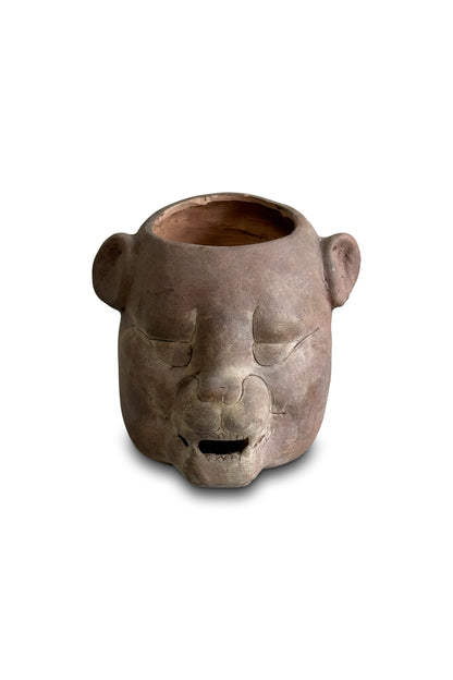 Vintage Jaguar Pot in the Style of Zoomorphic Pot from Tabasco