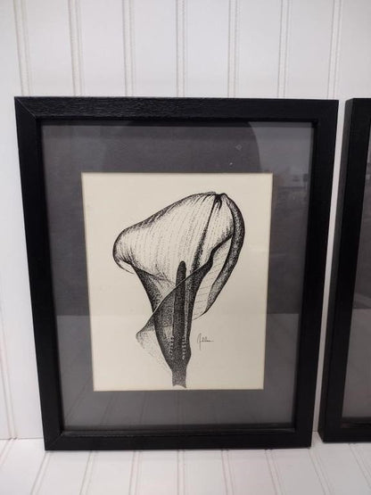 Vintage Framed Wall Art - Set of 2 pieces