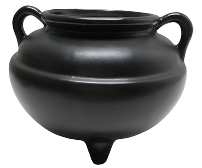 RRP Co Pottery Black 3-Footed Cauldron Planter