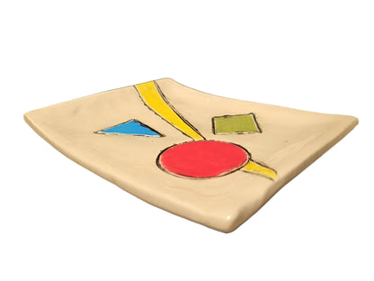 MCM Handcrafted Ceramic Plate