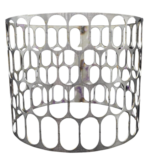 Set of two Steel Fabricated Lamp Shades or Drums by Tobeto
