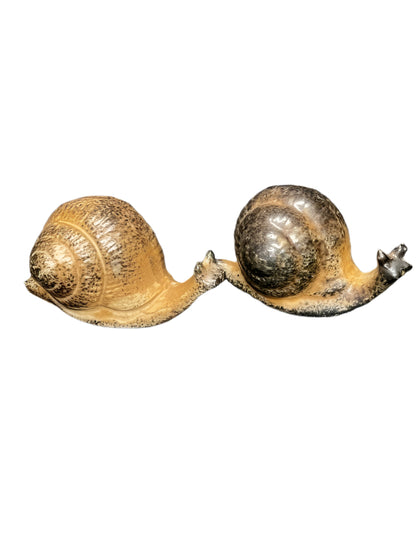 Pair of 1960s Ceramic Stoneware Snails