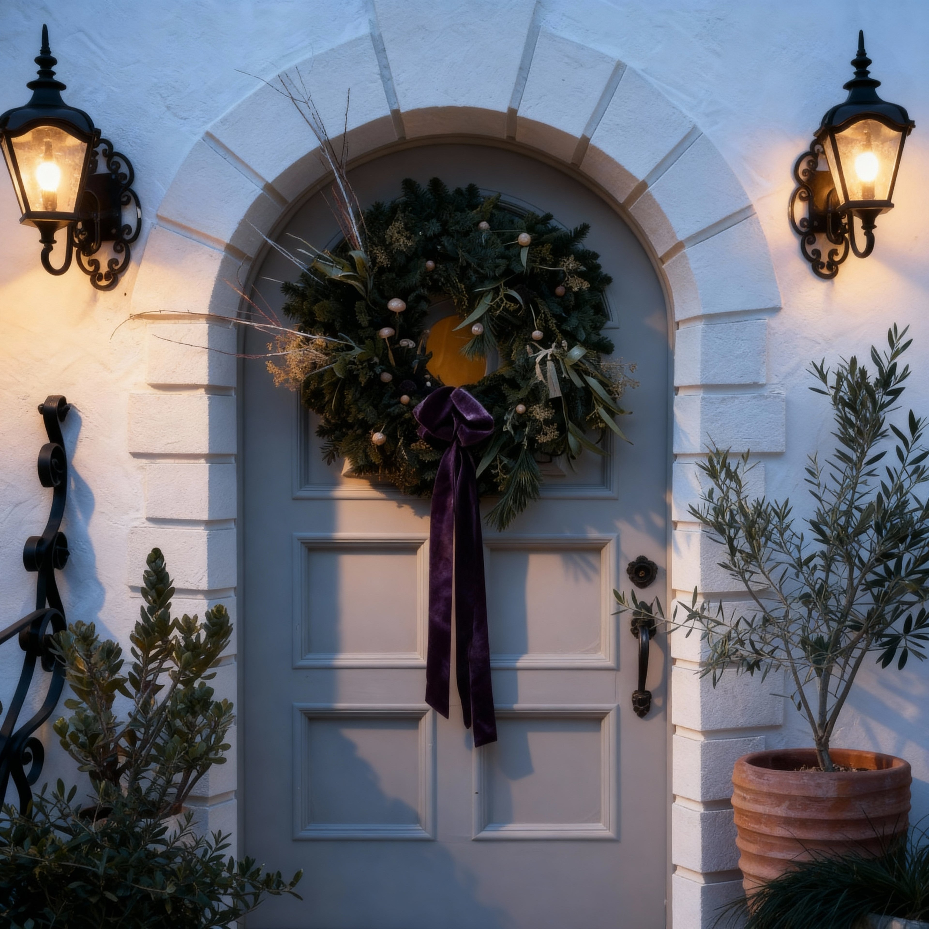 H + G 24" Evergreen Wreath