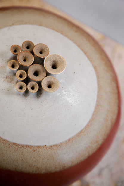 Ceramic Multi-opening Weedpot Signed