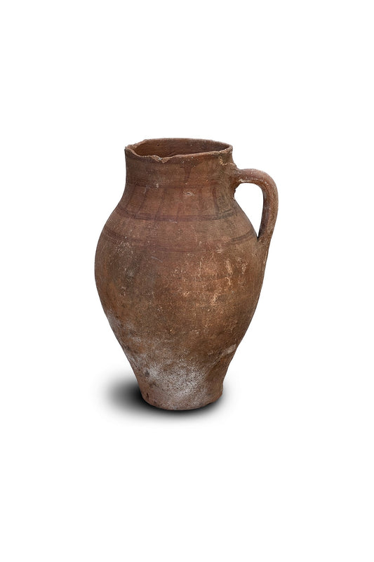 Antique Handcrafted Terracotta Water Jug – Rustic Earthenware Pot