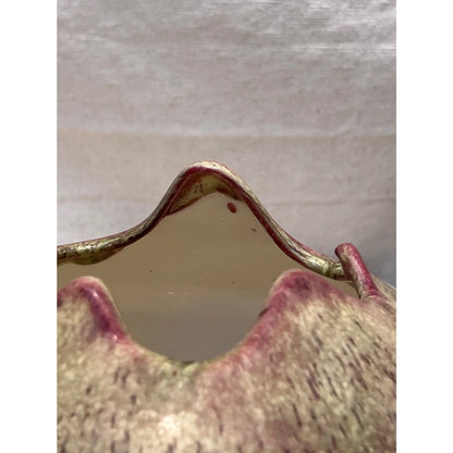 Vintage Pink Ceramic Pinched Top Bowl